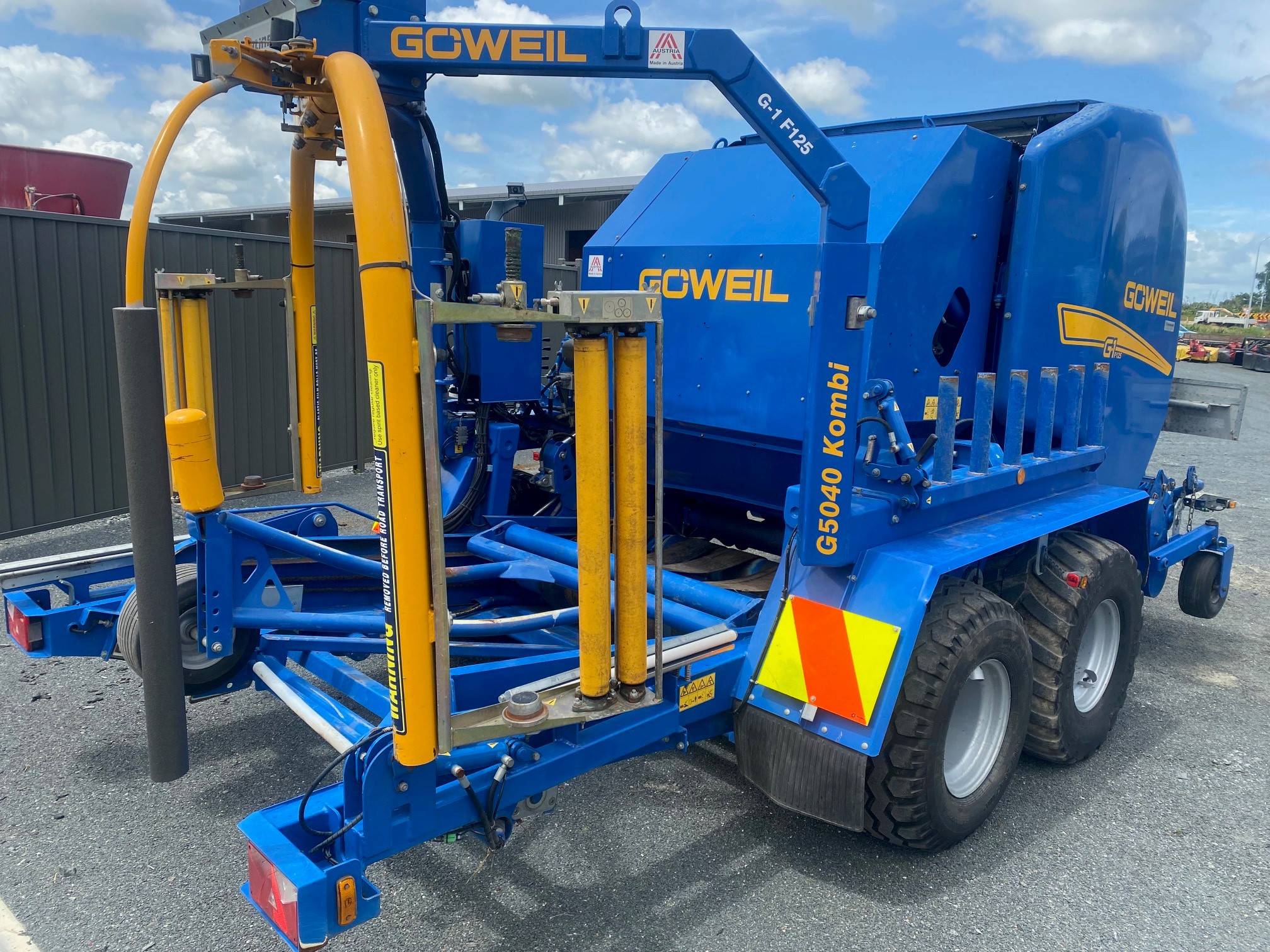 GOWEIL - Going WELL!!! The new Goweil G1 F125 5050 Kombi baler/wrapper  hasn't been in New Zealand very long, but already it's making a huge  impression., By Webbline Agriculture Ltd